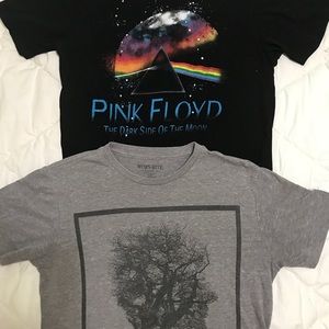 Two Men’s Pink Floyd Shirt - Size Small - EUC